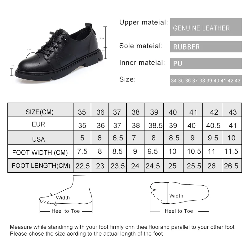 AIYUQI Women Spring Shoes Lace Up New Genuine Leather Fashion Oxford Shoes Ladies Non-slip Large Size Female Student