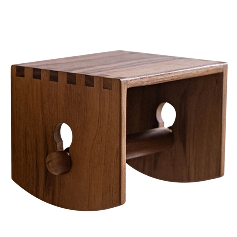 

Solid Wood Tissue Holder Paper Roll Holder Wall-Mounted Toilet Paper Holders Shelf Napkin Holder Tissue Box Retail