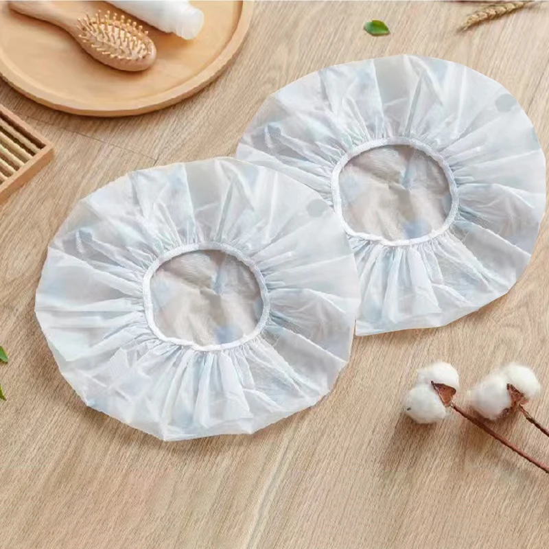 1Pc Waterproof Shower Cap Oil-Proof Cigarette Cap Women's Spa Hair Salon Supplies
