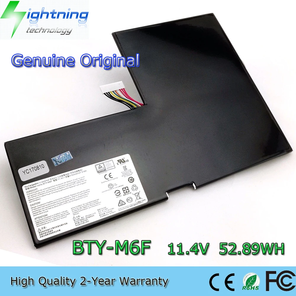 

New Genuine Original BTY-M6F 11.4V 52.89Wh Laptop Battery for MSI GS60 2PL 6QE 2PE 2QE 6QC PX60 2PC-010CN MS-16H2