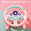 Kids Eletric Simulation Steering Wheel Toy Simulation Driving Sound Music With Light And Sound Educational Christmas Present 5