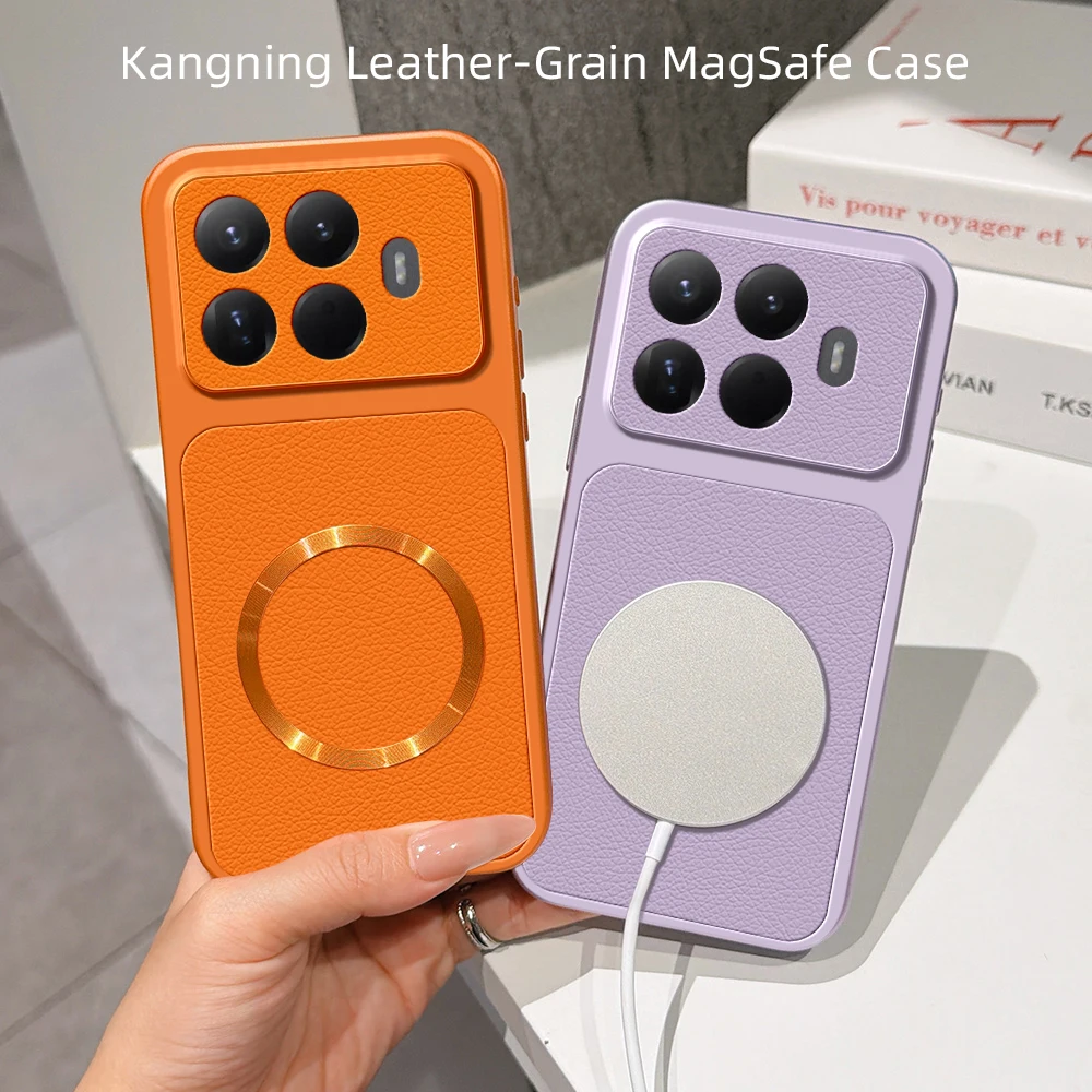 Luxury Leather Matte Magnetic Hand Strap Phone Case