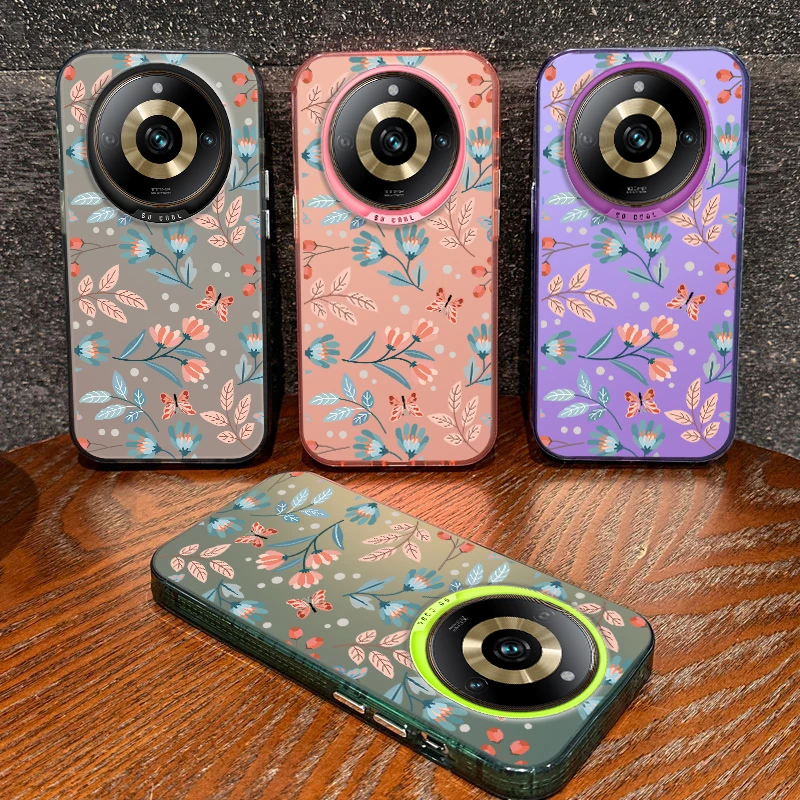 Cute Flower Painted Shockproof Phone Case Back Cover