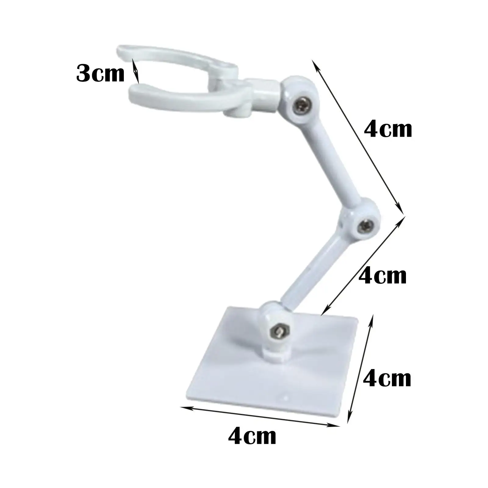 4 Pieces Hobby Scene Display Doll Model Display Bracket Stands Sturdy Plastic for Model 6'' inch Doll
