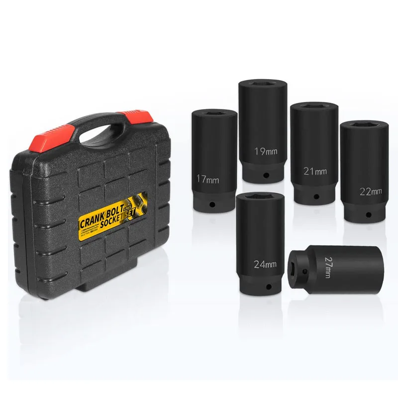 Sunluway Kurbelbolzen-Set 4-tlg. – 17/21/22/27 Mm, 1/2 Zoll Antrieb, Für Schlagschrauber