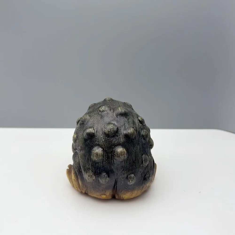Funny Small Toad Figurine Resin Crafts Handmade African Rain Frog Statue Realistic Animal Sculpture Home Office Garden Decor