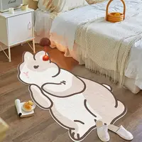 Cartoon Rabbit Pray Fluffy Long Carpet Fluffy Soft Bedroom Bedside Rug Kids Non-Slip Baby Living Room Mat 러그 Alfombra 1