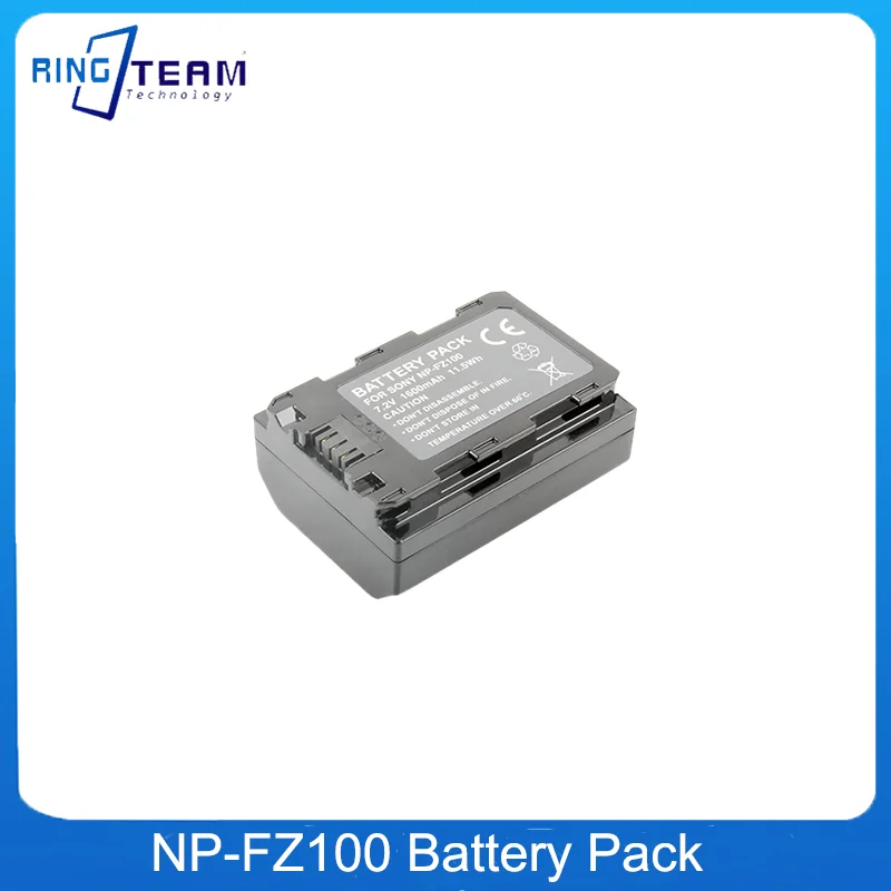 Batteria Al Litio Ricaricabile 2Pcs Np-Fz100 Batteria Npfz100 Np Fz100 Per Sony Np-Fz100, Bc-Qz1, Sony A9, A7R Iii, A7 Iii,A6600