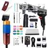 Electric Carpet Weaving Flocking Machine, Tufting Gun Set, Loop Pile with Ball of Yarn Pistol, 2 in 1 5