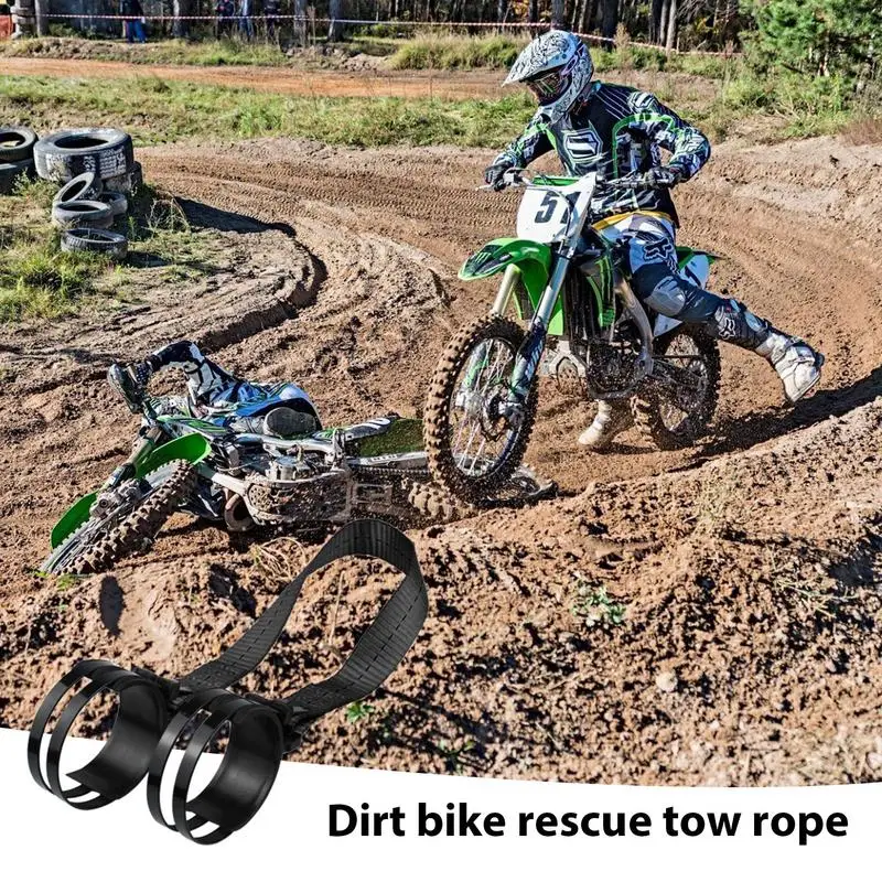 

Motorcycle Rescue Towing Ropes Adjustable Dirt Bike Rescue Strap Universal Cargo Luggage Loop Strap Mutipurpose Tie Down Rope