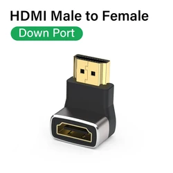 Ultra High - Speed 8K/4K HDMI 2.1 Right Angle Mini Adapter Cable (Up port)