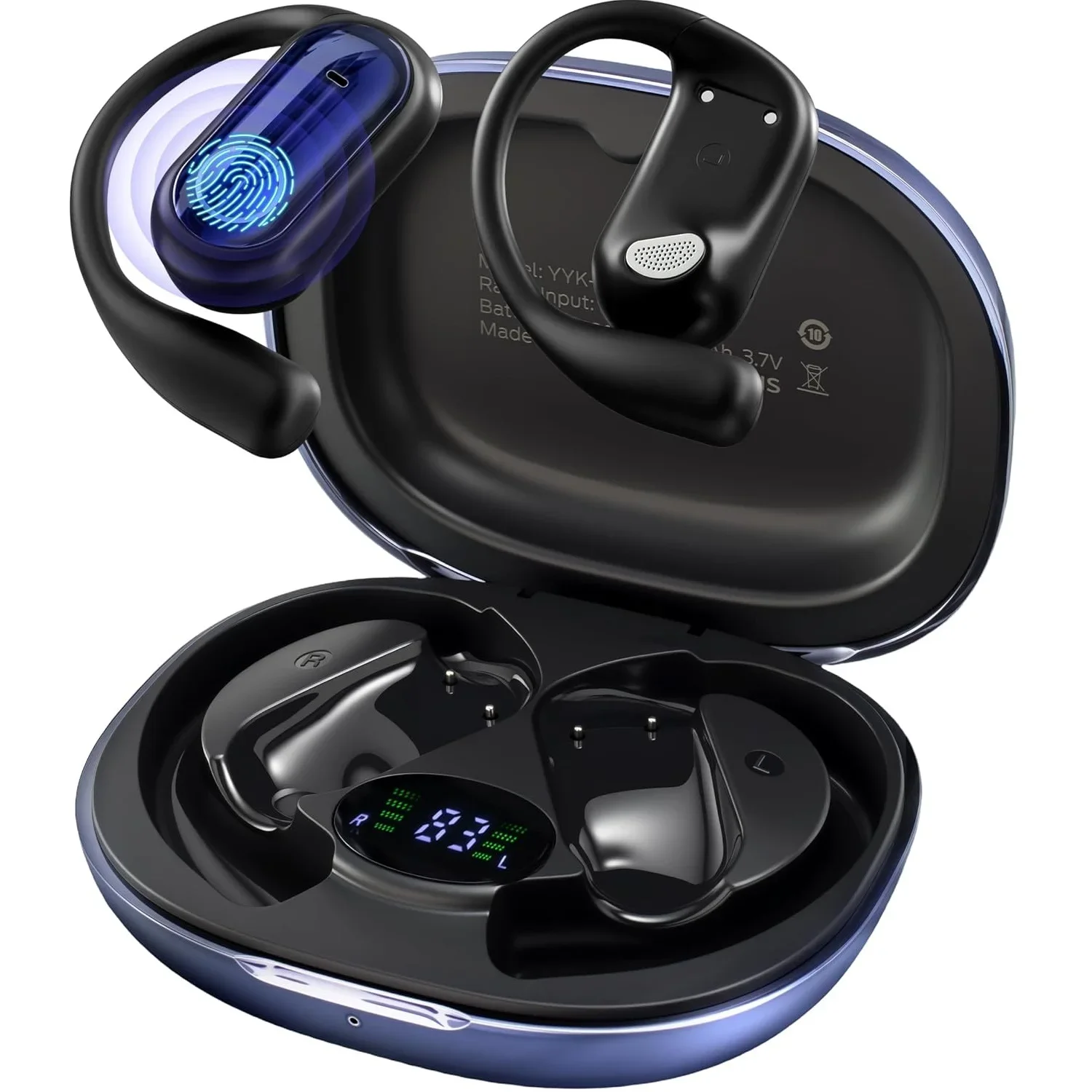 ZOOBELIO Ai Translation Earbuds Real Time - 164 Language Translator Earbuds with Bluetooth 6.1 Audifonos Traductores Inglés Español, 80H Playtime Wireless Headphones for Travel Business Learning
