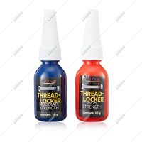 High Strength Red Medium Strength Blue Threadlocker for Nuts Bolts Fasteners Removable Lock Tight Lock & Seal Screw Glue 10ML 1