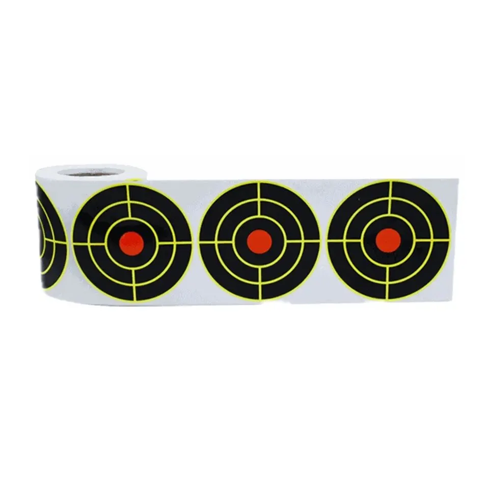 Shooting Target Sticker Self Adhesive Shooting Target Sticker 7.6cm 200Pcs Splatter Splash Amp Reactive Practice Training Hunting Stickers