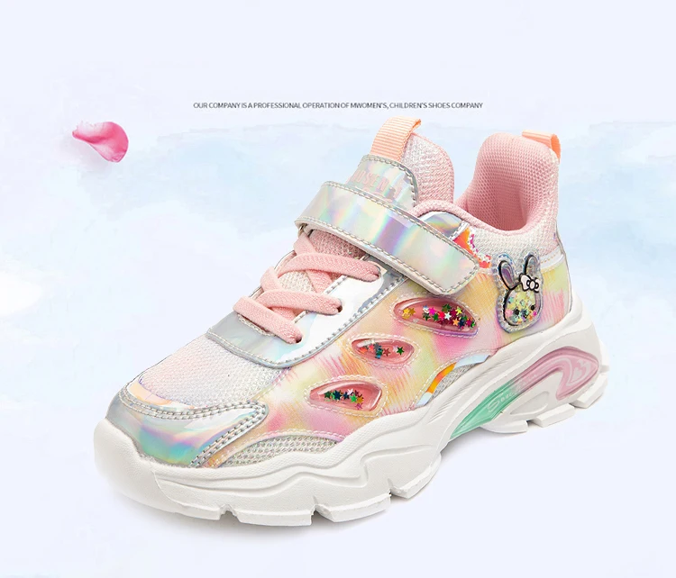 Description Picture 3 of itemBrand Kids Sneakers Lightweight Girls Running Shoes for Girls Breathable Sport Tennis Shoes Children Gym Shoes Antislip Trainers