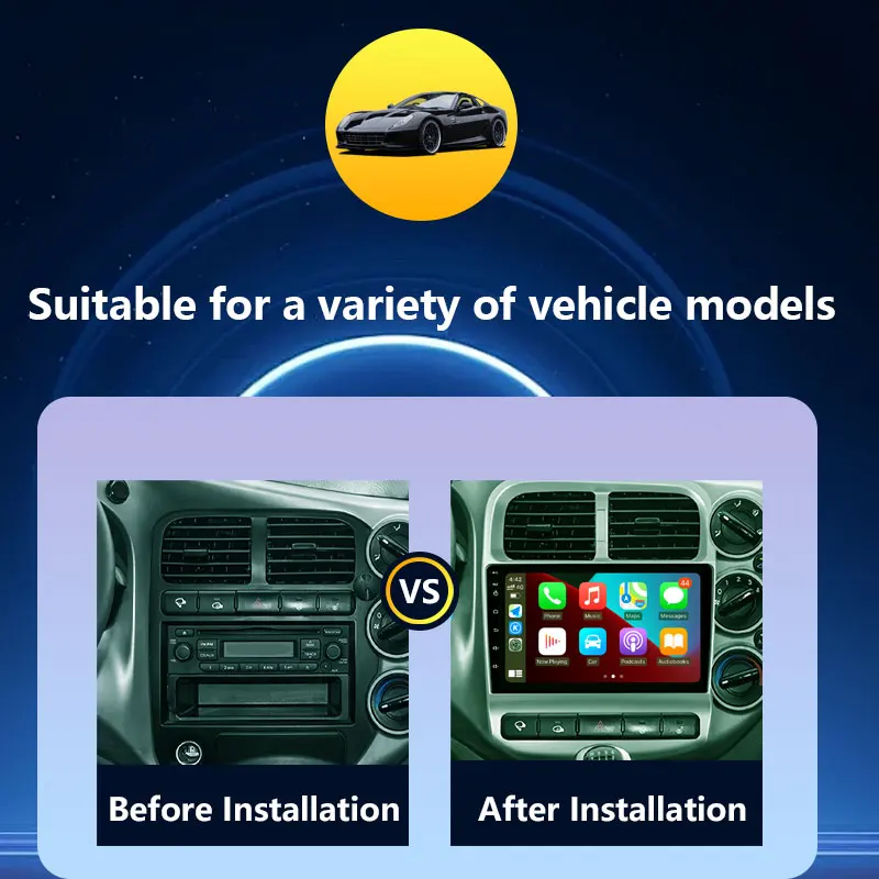 Reproductor Multimedia de Audio y vídeo para Radio de coche, para Kia Bongo 4 2004 - 2012, inalámbrico, CarPlay, DSP, estéreo, pantalla dividida, navegación GPS BT 2