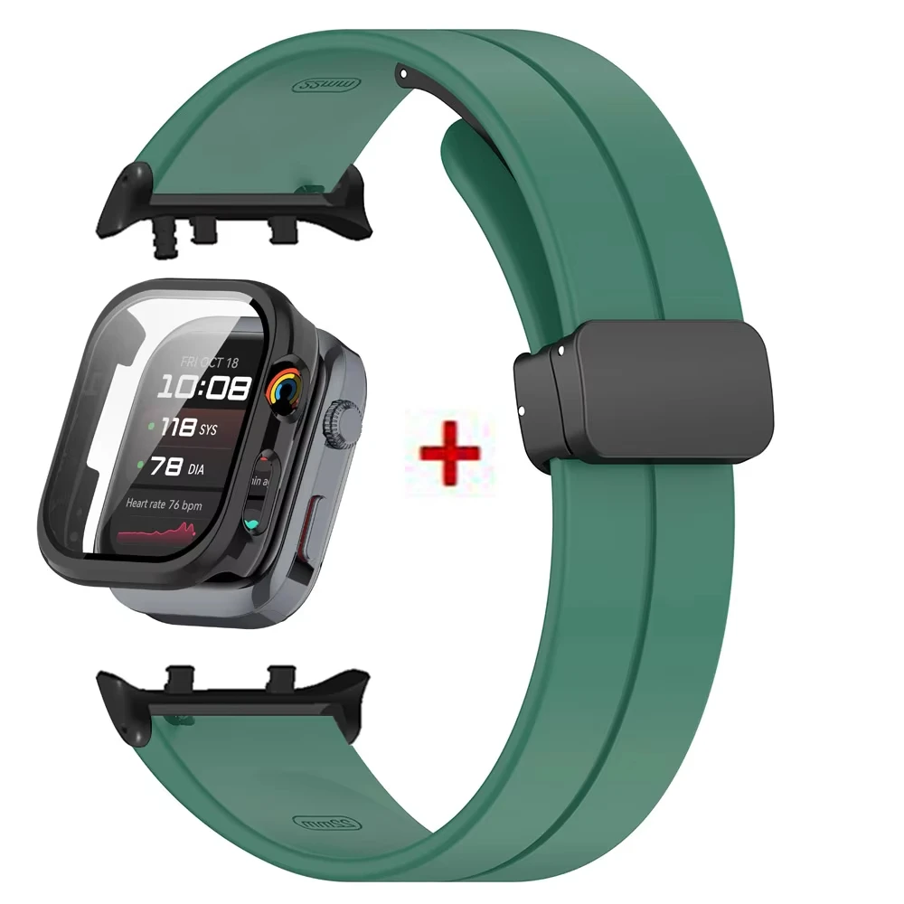 Premium Protective Bumper Case & Magnetic Silicone Strap