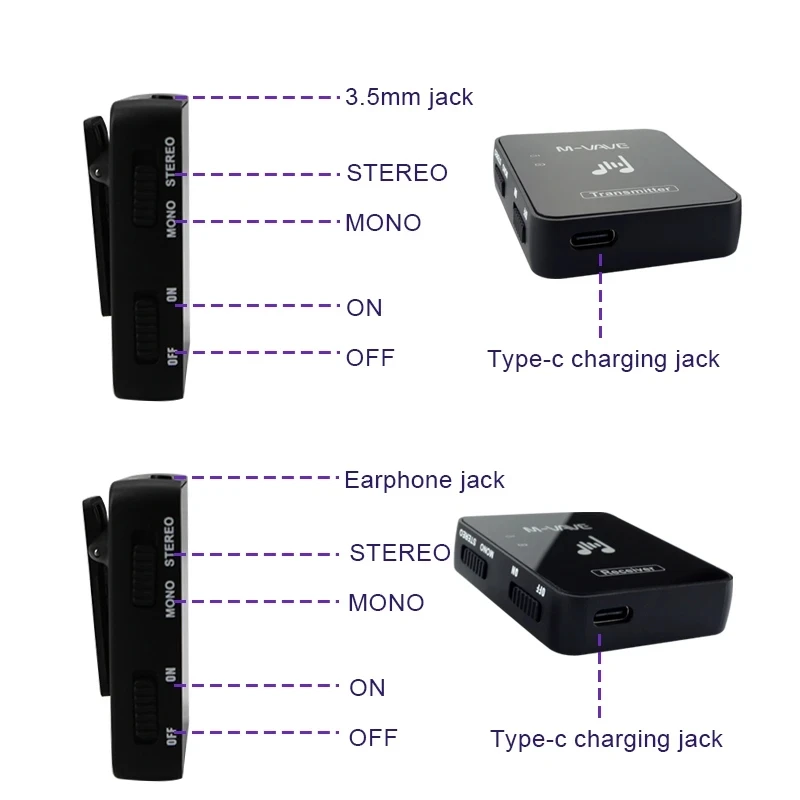 M-vave M8 Wp-10 2.4G    ̾ MS-1  ý ۽ű ű ׷ Ʈ