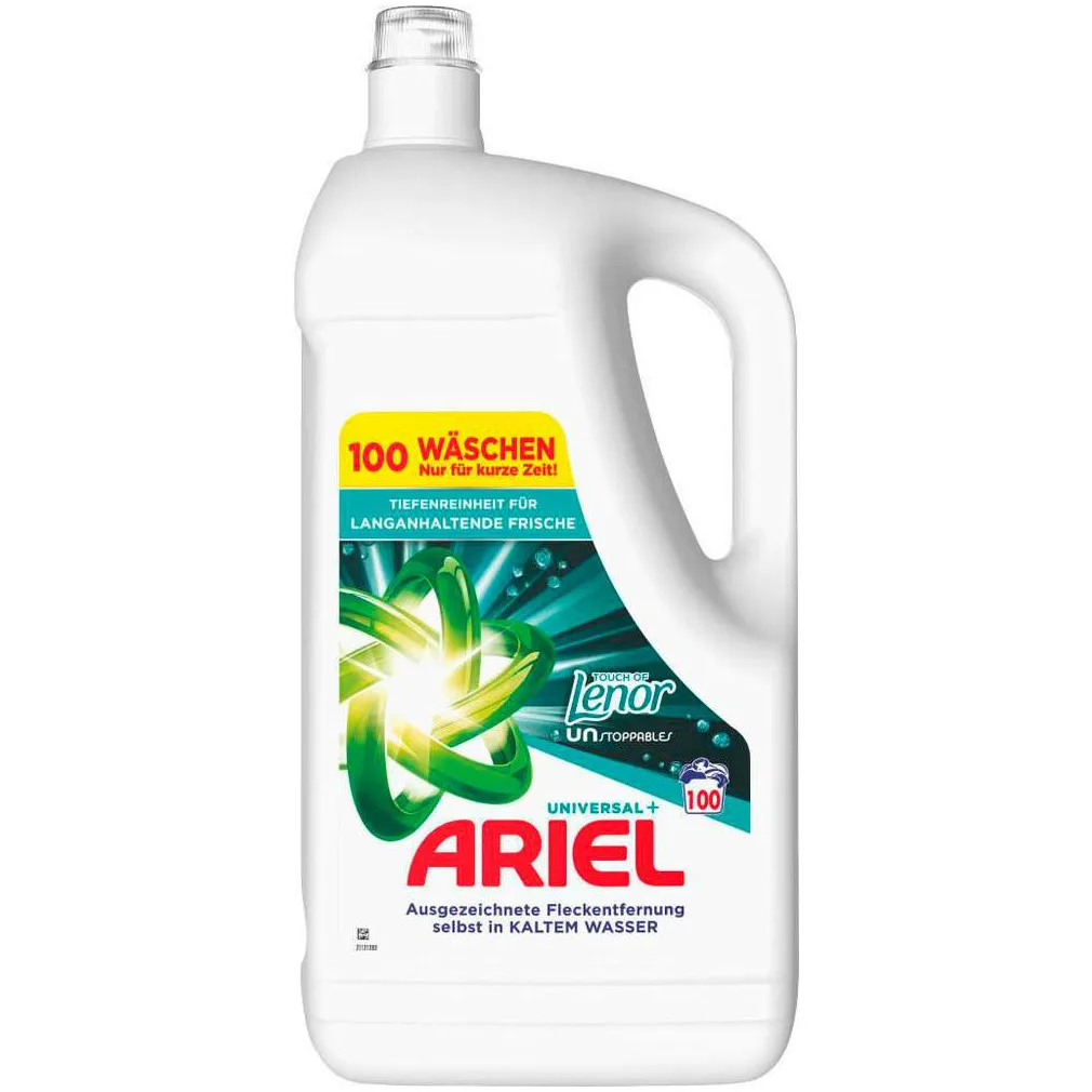 Żel do prania ARIEL Universal+ Touch Of Lenor Unstoppables 100 prań 5l z Polski za $21 / ~77zł