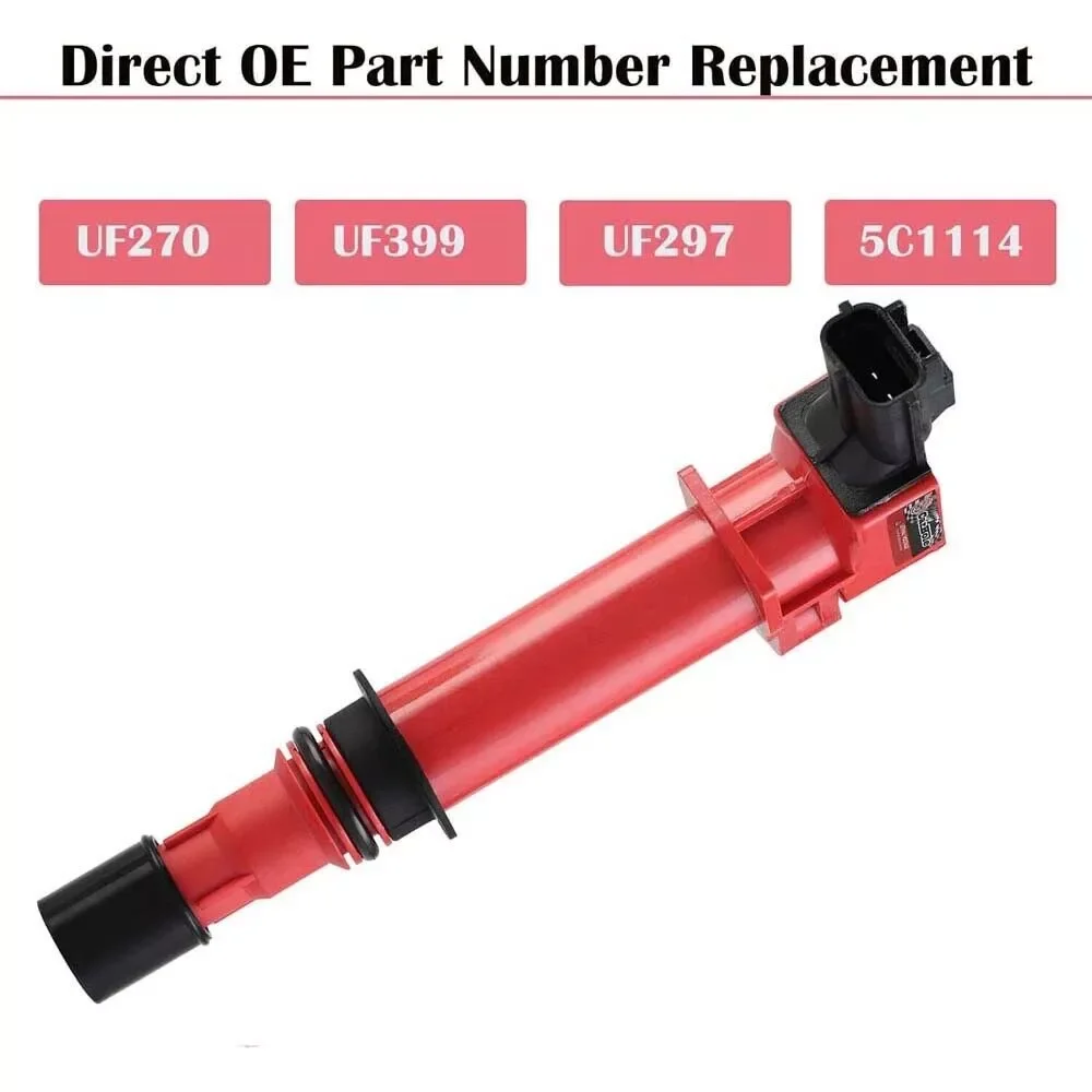 Carbole Set of 6 Ignition Coil Spark Plug For 02-09 Dodge Jeep Mitsubishi 3.7L V6 UF270