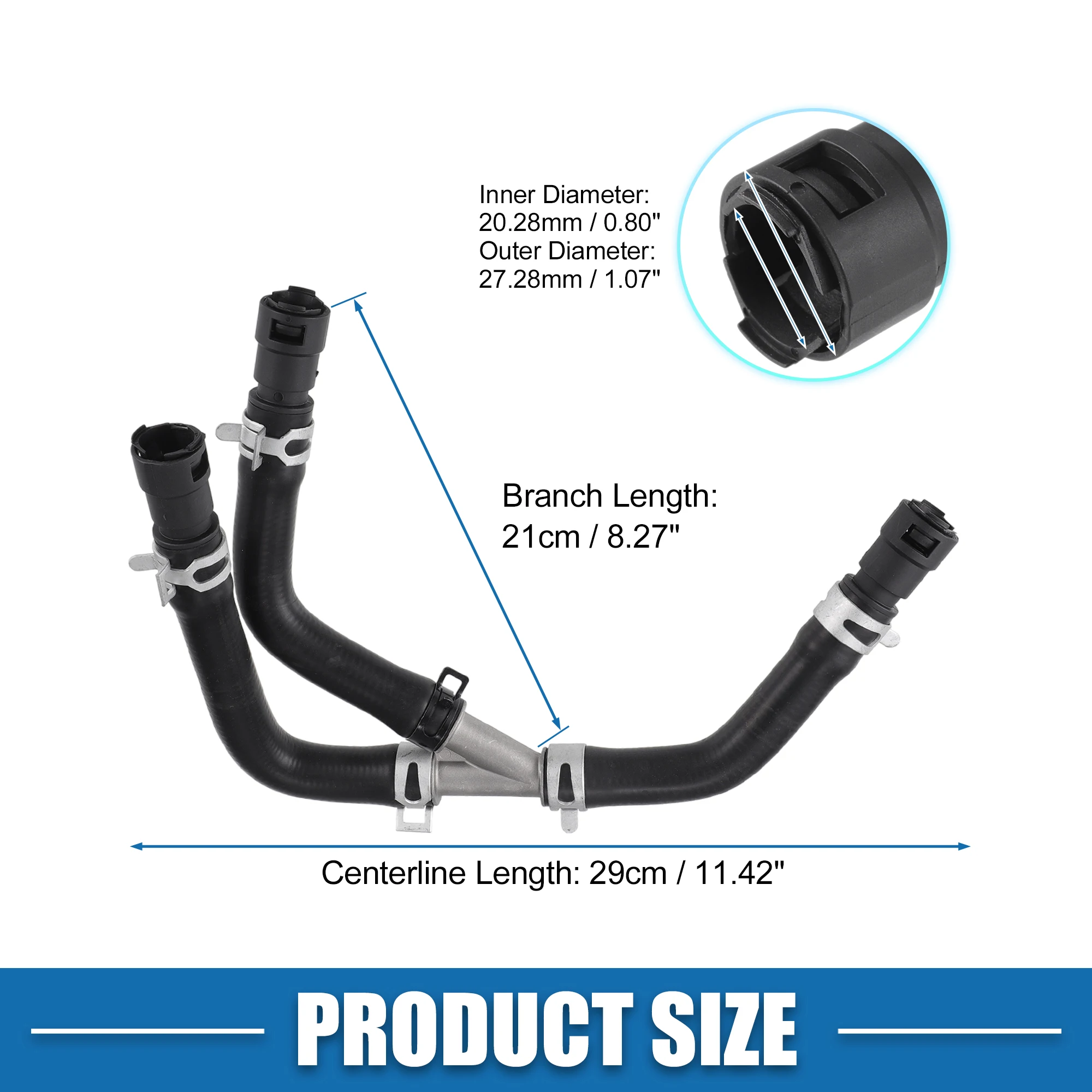 UXCELL Engine Heater Hose Assembly No.7L1Z18472AA for Ford