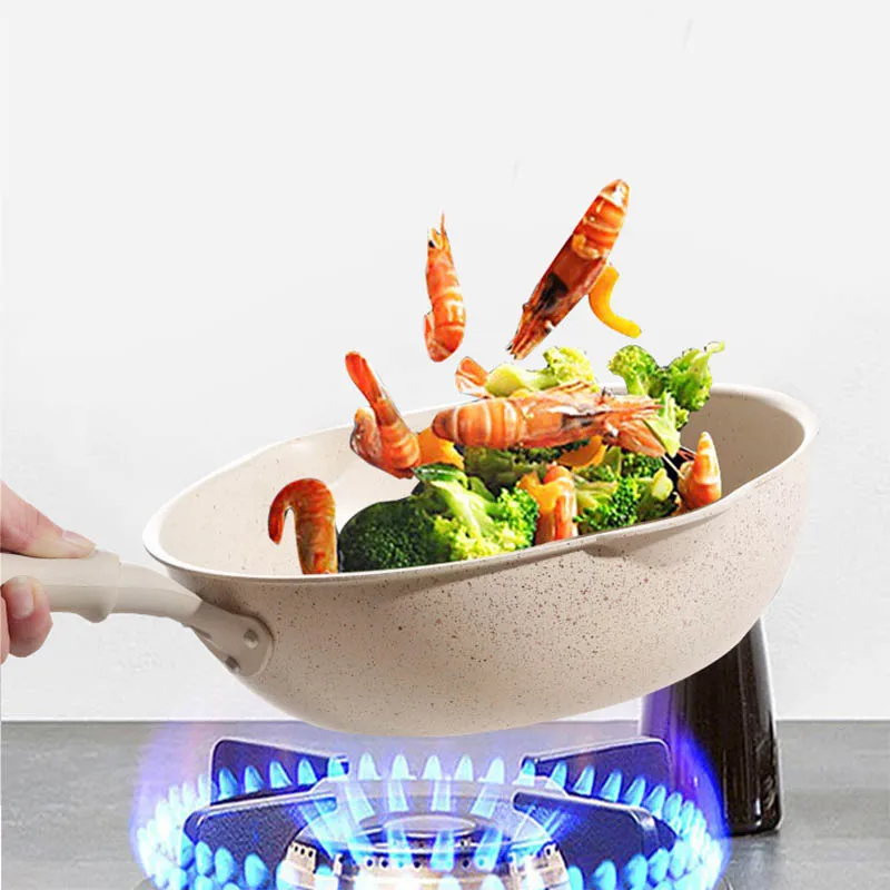 Nonstick Divided Grill Pan Maifan Stone Coating Stove Top Sectional Skillet  Maifan Stone Coating Multifunctional Kitchen Gadget - AliExpress