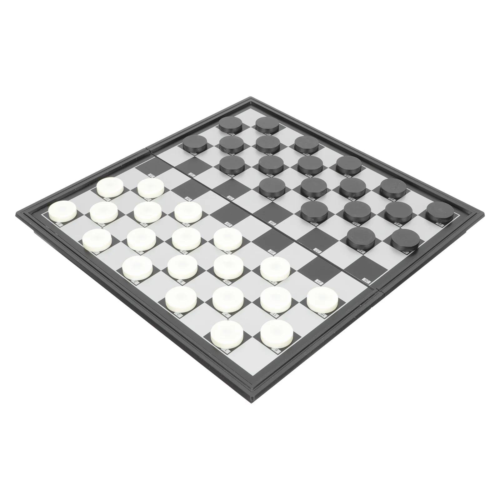 

Checkers Folding Draughts Portable Magnetic Checkerboard Interactive Classic Trainer Party Game
