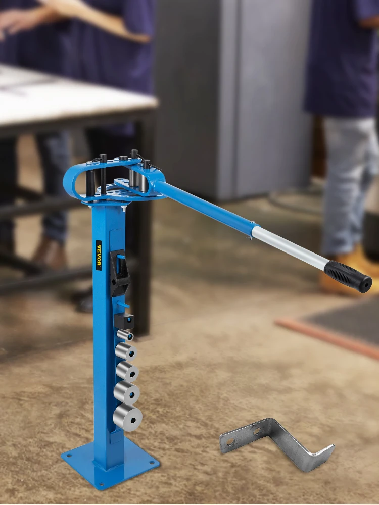 SucceBuy YP-38 Floor Mounted Compact Bender w/ 7 Dies Mutifunctional Telescopic Rubber Handle Copper Steel Tube Bending Tool