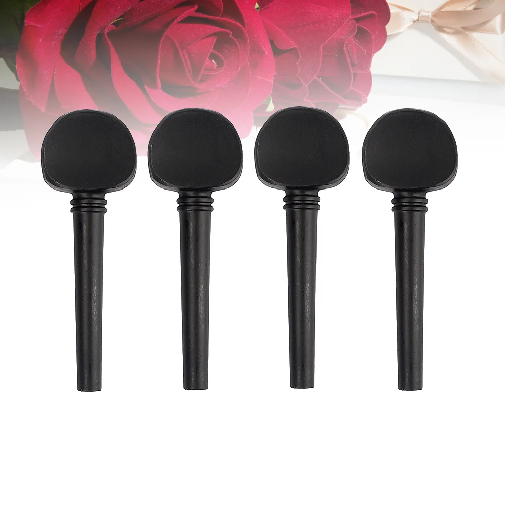 

Wooden Ebony Cello Pegs Cello Shaft Handle Musical Instruments Wood Cello Accessories Parts (Not Perforated)