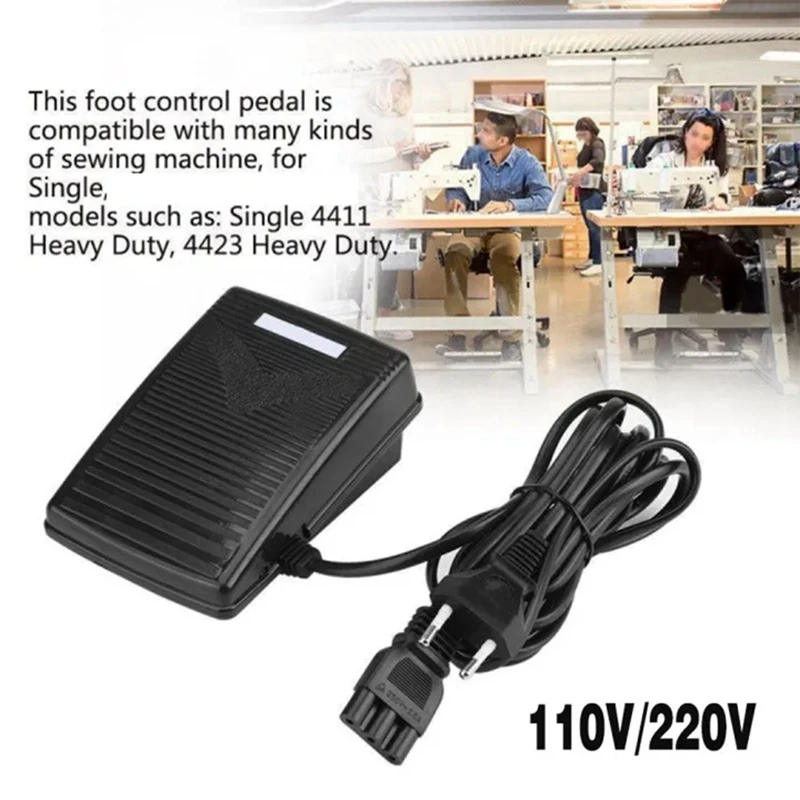 Variable Speed Foot Controller Pedal Sewing Tools Sewing Machine Replacement Accessories Household Supplies,US Plug
