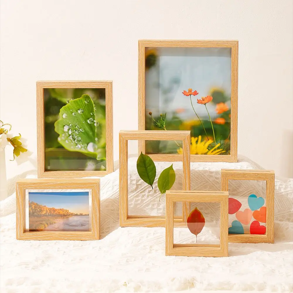 Marco de fotos hecho de madera de haya con acabado liso para montaje en Marco de fotos hecho de madera de haya con acabado liso para montaje en
