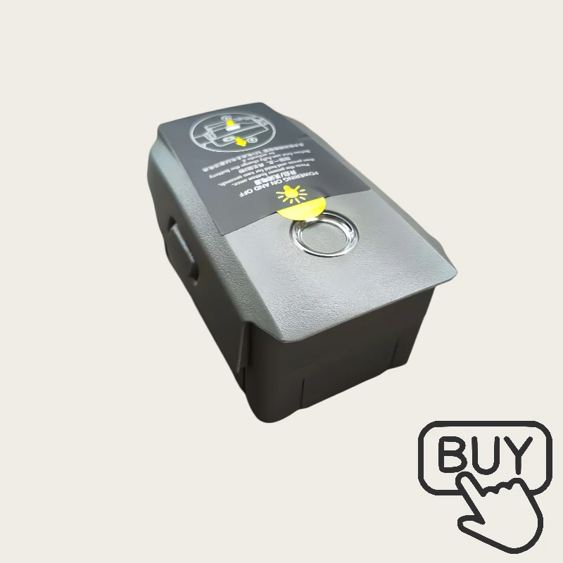 Vue de dessus de la batterie intelligente haute capacité pour drone Mavic 2, étiquette visible.
