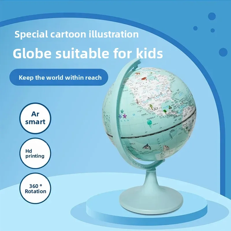 학생을위한 스마트 Ar Luminous 3D Globe Earth 교육 보조 Twin Constellation 교육 계몽 디스플레이