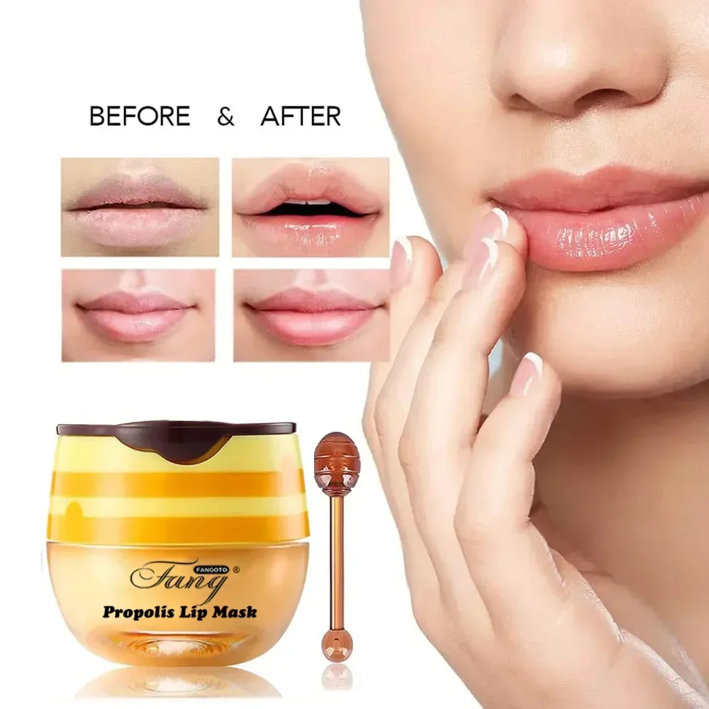 Lip Balm Lip Oil Lip Care Essence Lip Serum Lip Gloss Lip Plumper Lip Plump Serum 5.5g Lip Sleep Mask Night Sleep Maintenance Moisturizing Lip Gloss Bleach Cream Nourishing Care Strawberry Honey