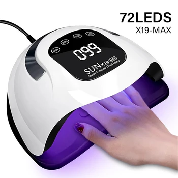 UV LED Nail Drying Lamp Professional UV Nail Art Dryer Light for Gel Nails 72 Beads