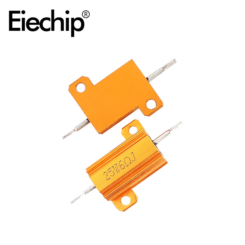 Wirewound Resistor, 100W 50W 25W 10W Aluminum Power Metal Shell Case, 0.1~10Kohm Resistance Load