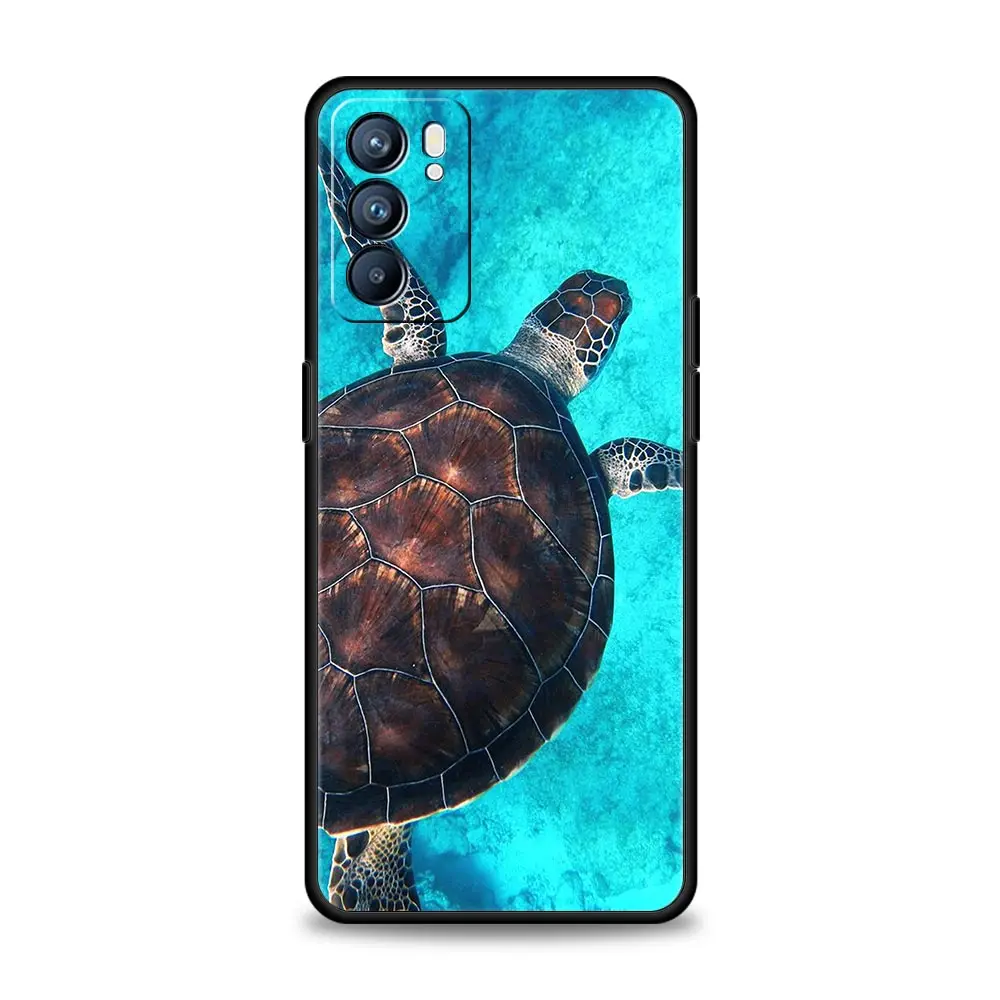 Cartoon Sea Turtle Ocean Blue Phone Case