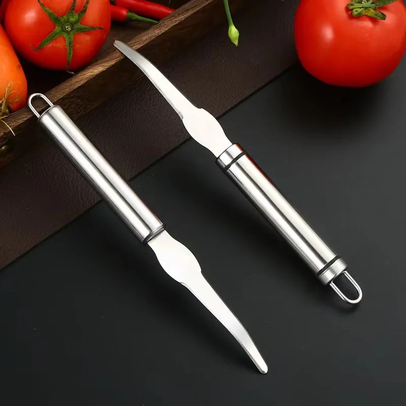 1pc Stainless Steel Orange Peeler & Vegetable Slicer -Safe & Versatile Kitchen Gadget for Fruit & Veggie Slicing,Fruit Prep Tool