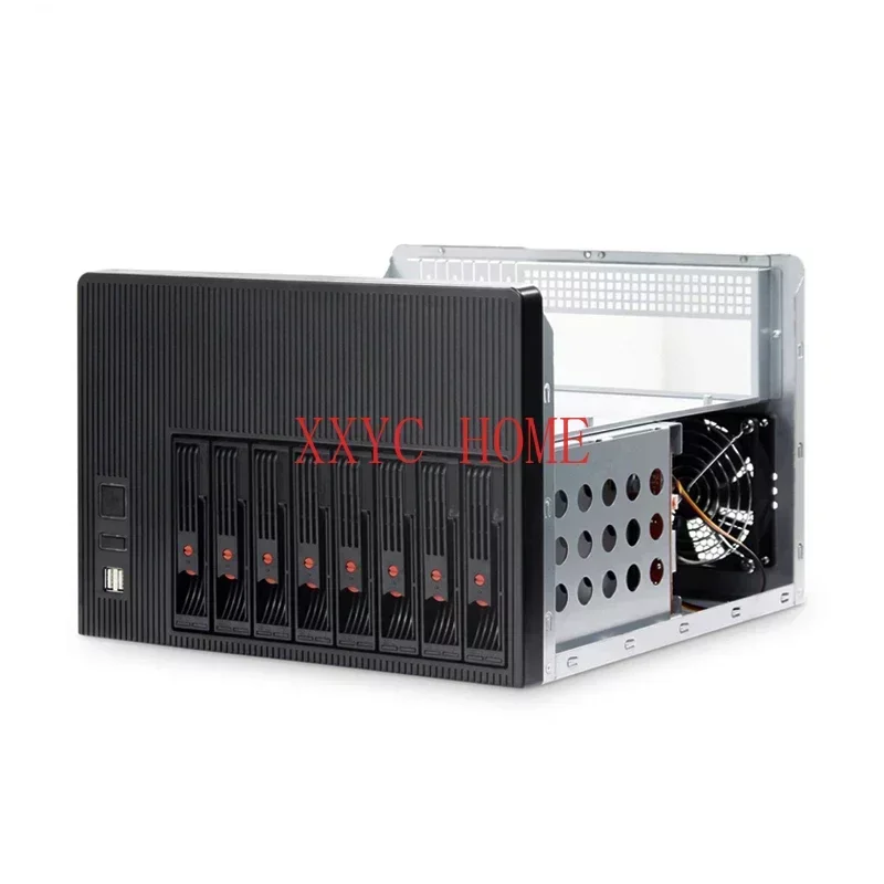2022 HDD ֽ NAS IPFS  , ִ  M-ATX(9.6 * 9.6)  Ŭ ¥    Ʒ, 8 HDD, ǰ