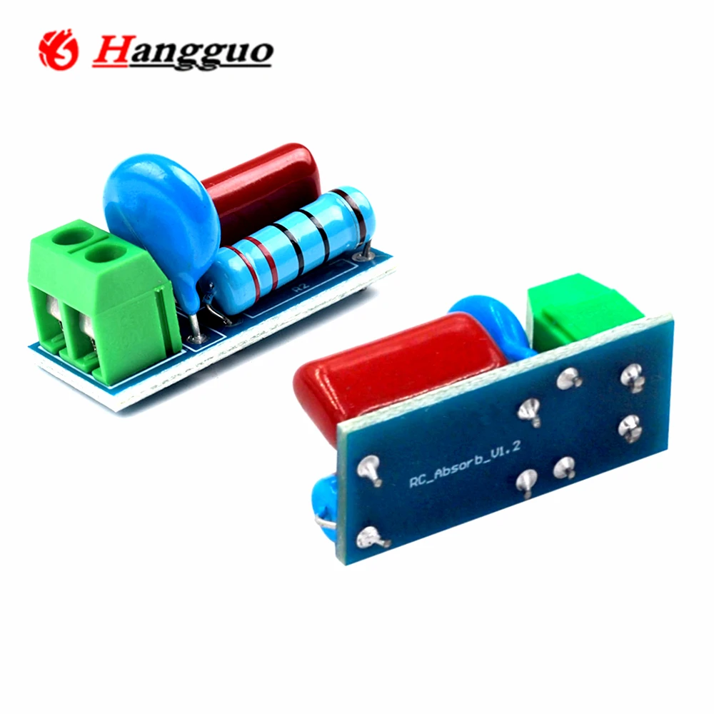 5 Pz/Lotto Ac/Dc 5V-400V Rc Assorbimento/Snubber Modulo Circuito Protezione Contatto Resistenza Sovratensione 6V 9V 12V 24V 110V 220V Relè