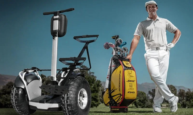 Smart Scooter Electric Chariot with Golf Bag Holder