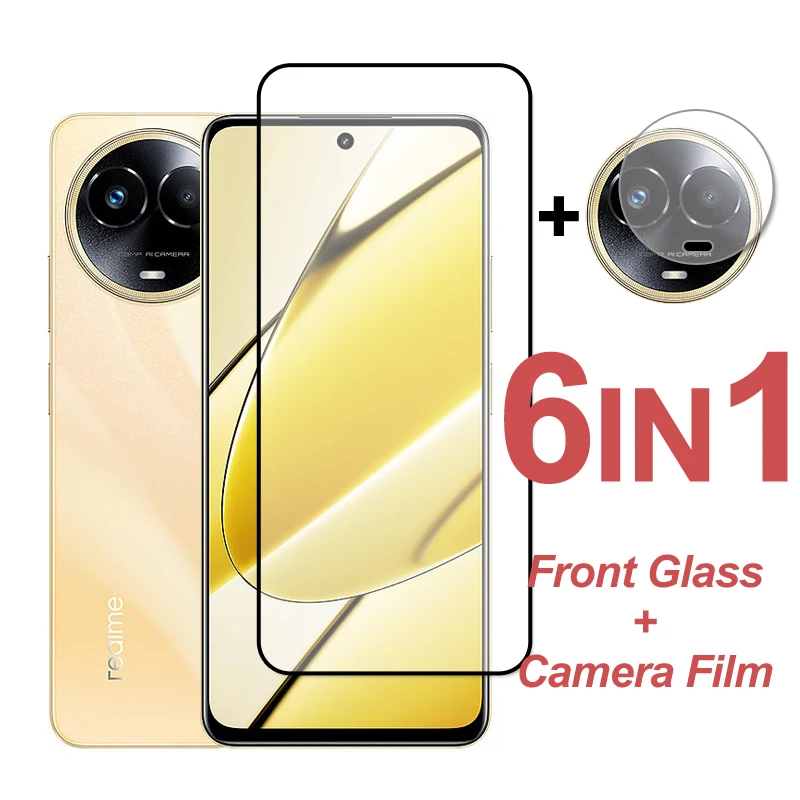 

Protective Glass For Realme 11 5G Screen Protector Full Cover Tempered Glass Realme 11 4G Phone Camera Lens Film For Realme 11