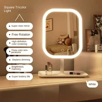NEW 3 Colors Dimmable Lights Rechargeable LED Vanity Mirror Touch Control Makeup Mirror for Home Travel Portable Cosmetic - Image 4