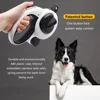 Automatic Retractable Pet Leash,5m Long Dog Walking Traction Lead With Waste Bag Dispenser Puppy Durable Led Light Rope Supplies 2