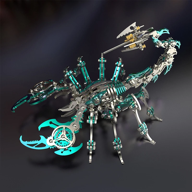 3D Assembly Kit Gifts for Children Anti-Stress Metal Mechanical Insect Animal Puzzles Toys for Adults 4