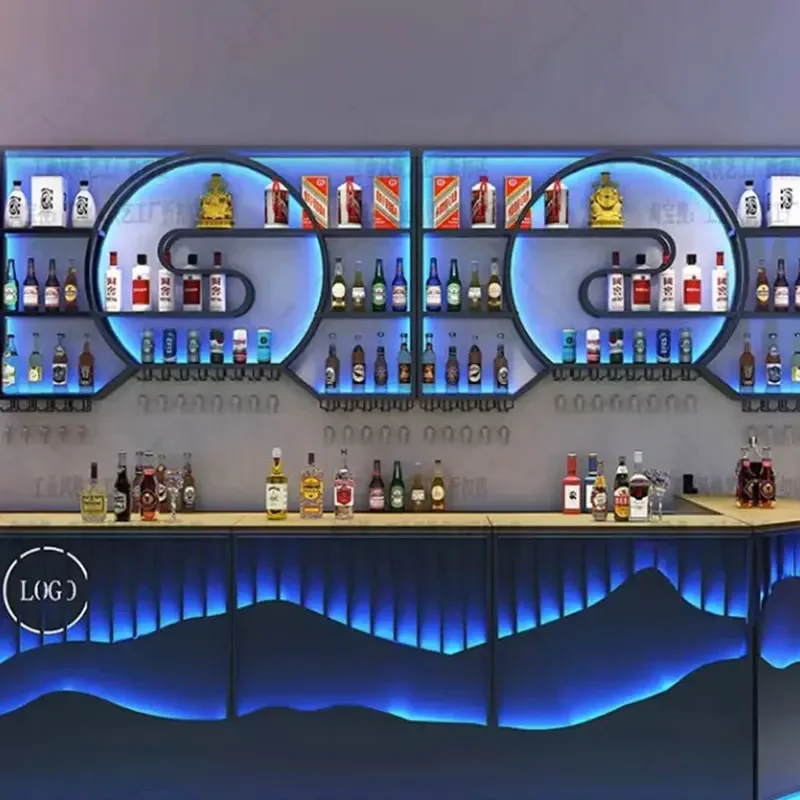 Modern Luxury Wine Holder Storage Display Living Room Wall Wine Rack Bottle Restaurant Shelf Botellero Vino Pared Bar Furniture