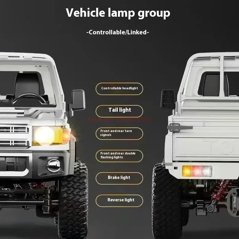 New Upgrade Mn82 Pro Vehicle Light Set 1:12 Retro Rc Car With Led Lights Full-Scale Simulation Lc79 Professional 4wd Pickup Rc T 3