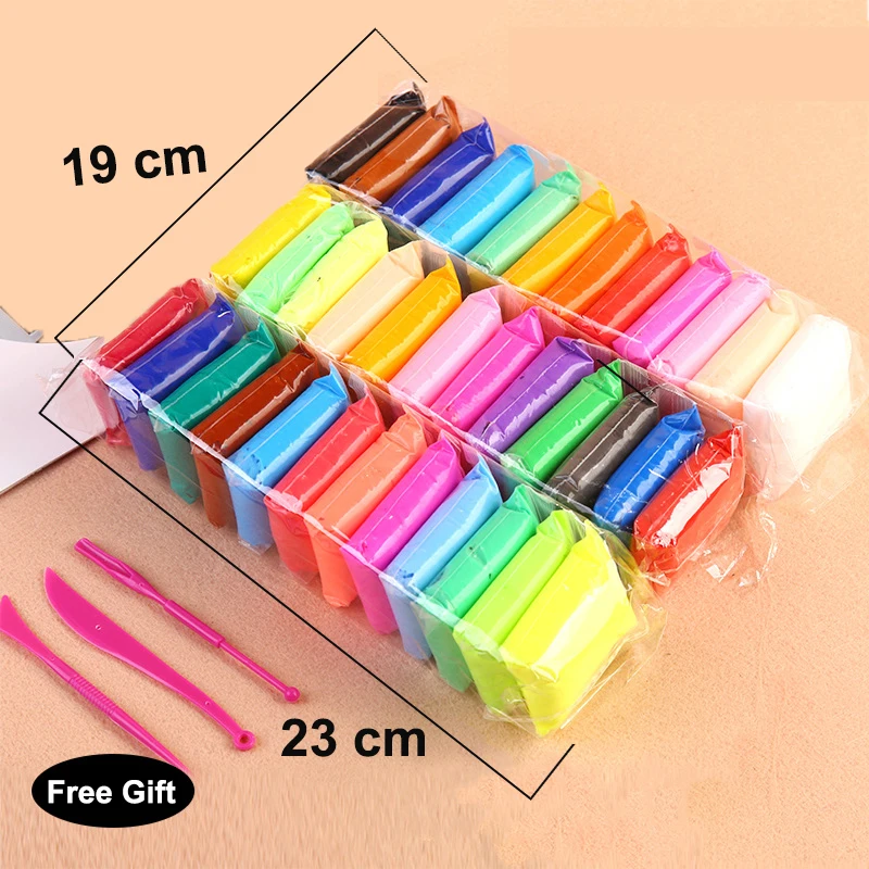 36 Color/Set Light Clay Plasticine Modelling Educational Air Dry Clay Toy Creative DIY Soft Handgum Playdough Toy for Kids Gifts 4
