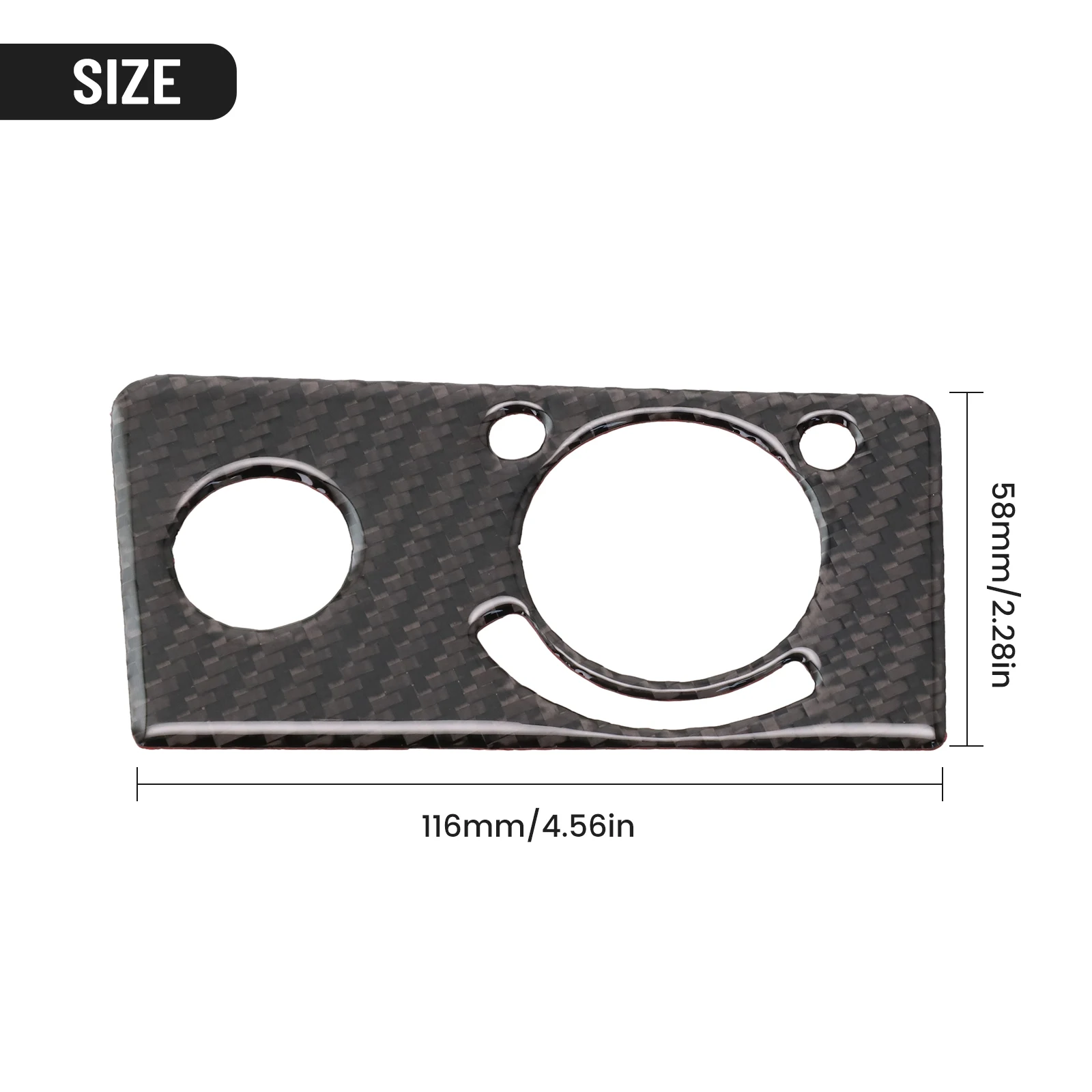 

For Mercedes E-Class W211 Cover Trim Panel Cover 1pcs Accessories Black Interior Parts Real Carbon Fiber Replacement