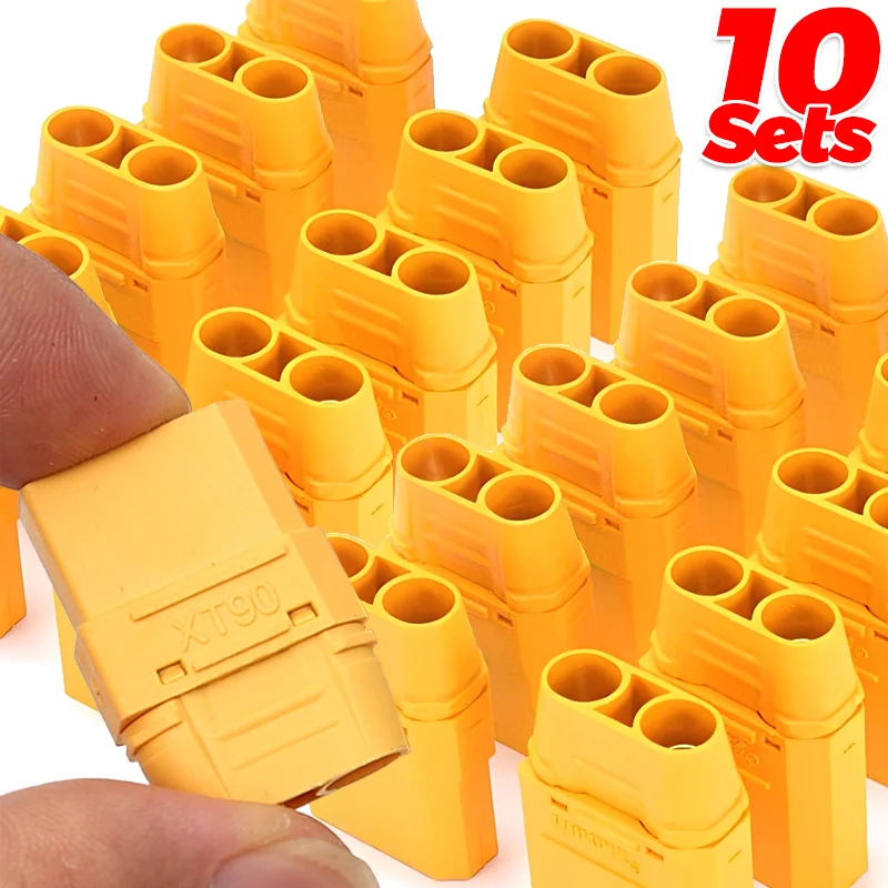 Connecteurs Batterie RC XT90 Mâle/Femelle Lot 1-10 Pièces